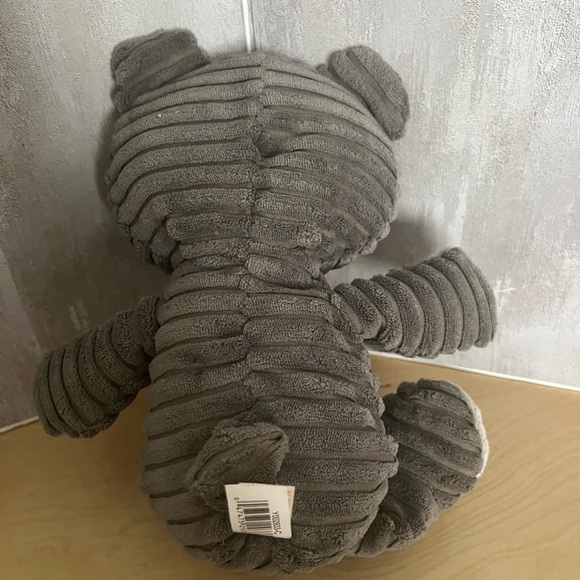 Dan Dee Cat Gray Ribbed Corduroy Stuffed Animal Plush Toy Collectors Choice 12” - Picture 2 of 3